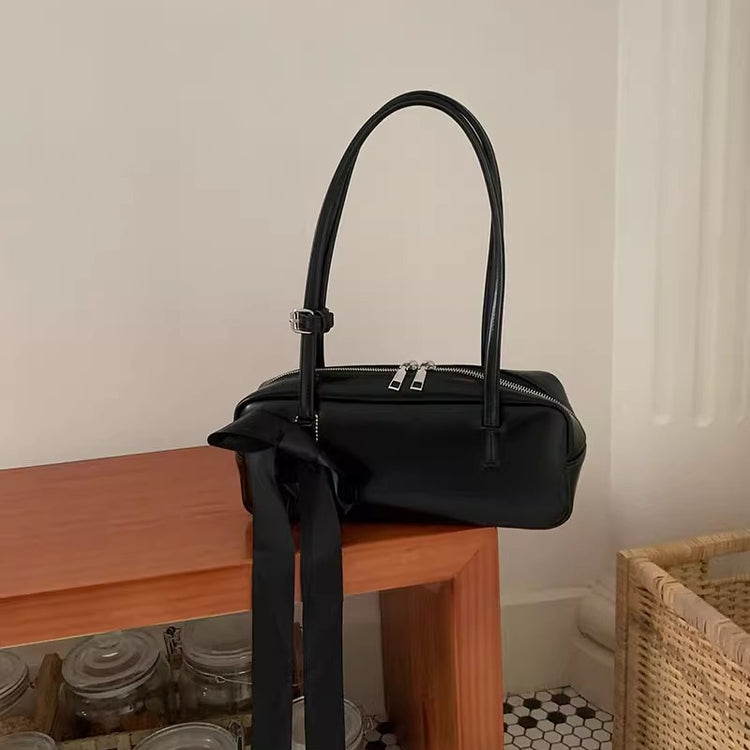 日韓流行|韓版春夏季包女2024新款枕頭包高級感單肩包休閒百搭手提腋下包「9364#」24.05-1