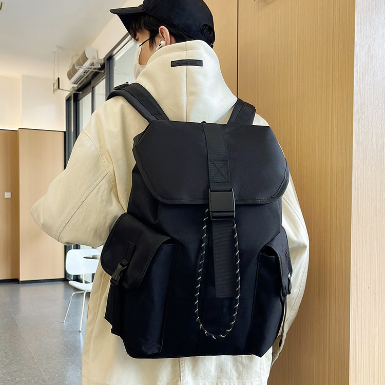 致青春|新女生雙肩包大容量防水國高中學生書包男生街頭潮酷旅行背包「851-27」24.01-3