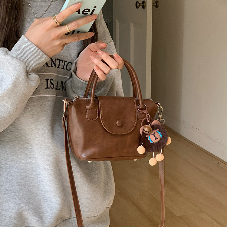 日韓流行|高級感小眾超火包包女式2025新款洋氣百搭復古時尚手提上班通勤包「9558#」25.03-4