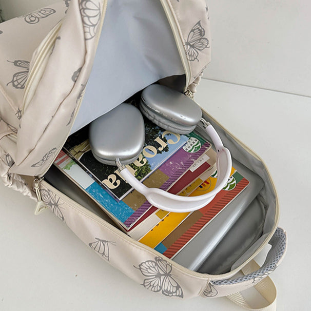 致青春|雙肩包女2023新款超輕防水學生背包國中生高中生大容量「6095-127」24.08-4