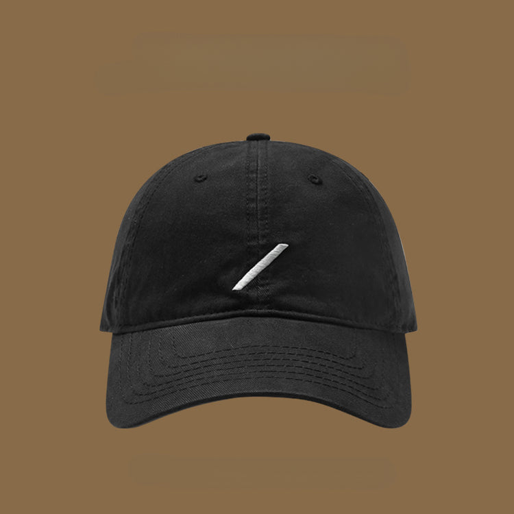 流行帽子|帽子女鴨舌帽斜線休閒棒球帽春夏簡約顯臉小遮陽棒球帽防曬太陽帽「C5005」25.02-2