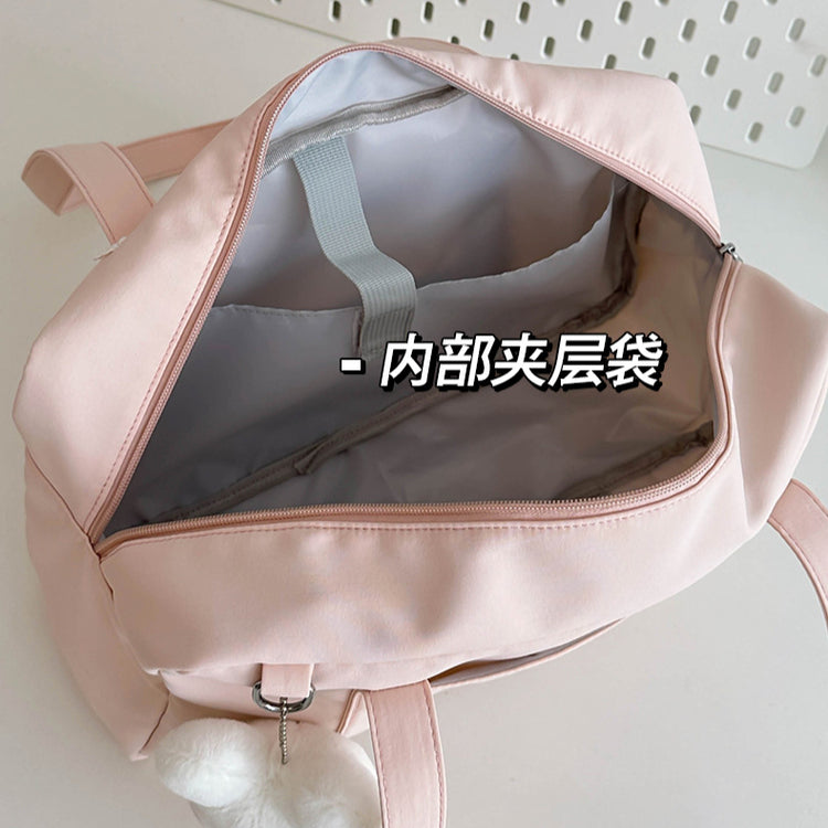 致青春|可愛痛包日系少女通勤百搭手提包大容量單肩包學院風透明包「654-23」24.10-2