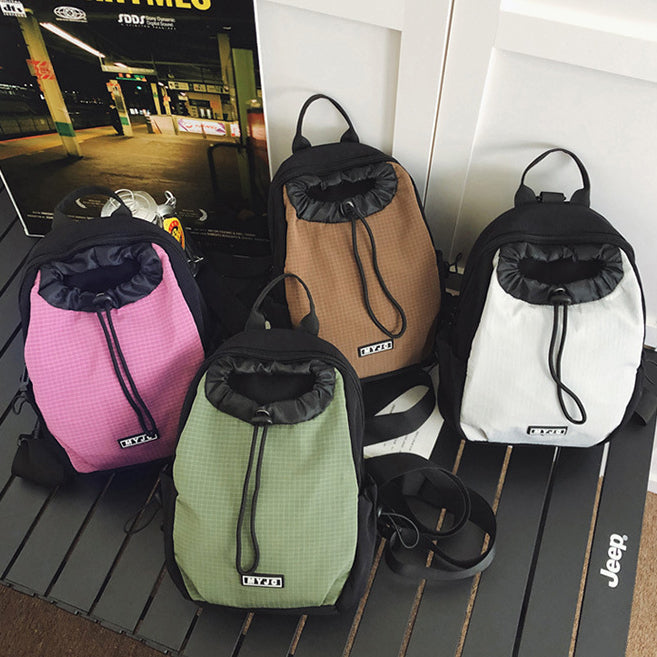 致青春|戶外雙肩包大容量防水旅行多用小背包男女通用休閒胸包「6067-124」25.07-5