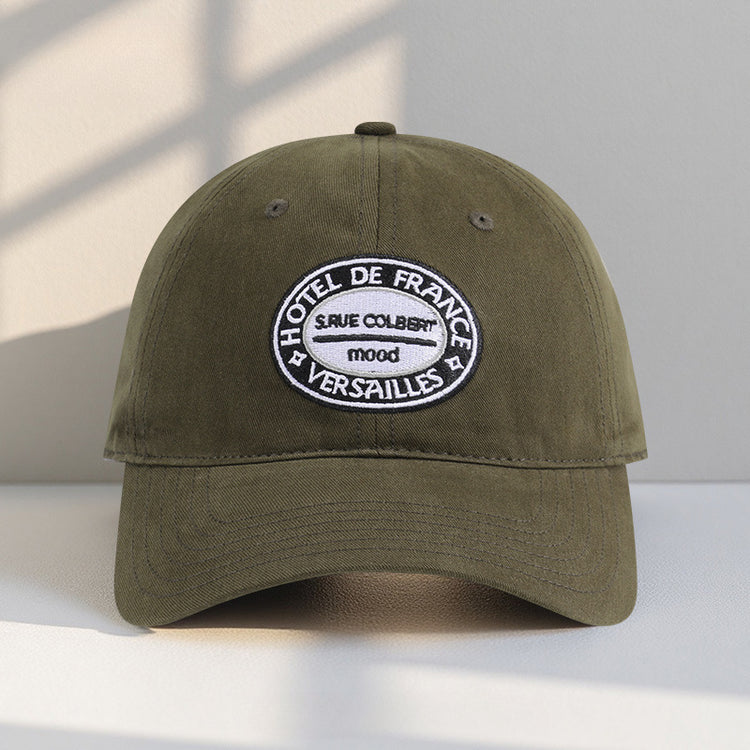 流行帽子|帽子女字母刺繡百搭棒球帽韓版遮陽學生情侶鴨舌帽戶外休閒防曬帽「C2702QC」25.08-1