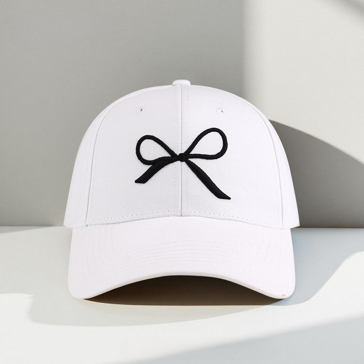 流行帽子|ins韓版蝴蝶結硬頂帽子女 時尚百搭棒球帽戶外休閒顯臉小鴨舌帽潮「C3831」25.09-3