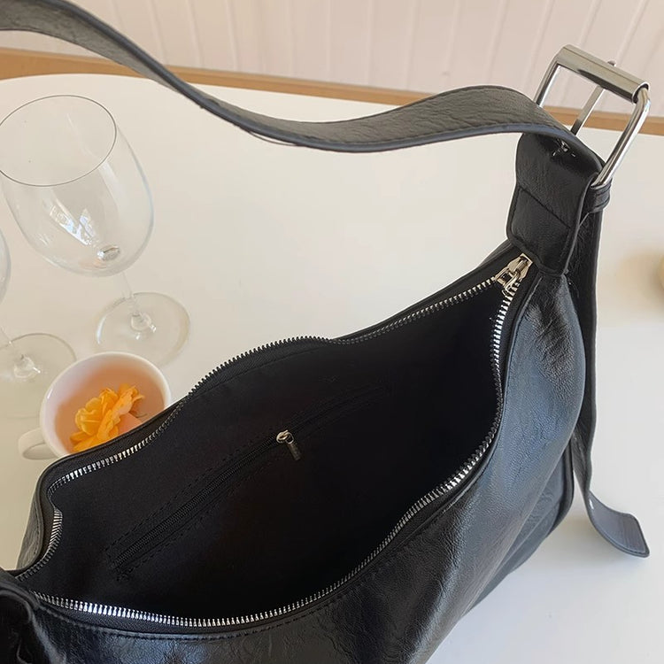 日韓流行|高級感大容量包包女2024新款春秋復古時尚單肩包小眾百搭托特包「9303#」24.02-1