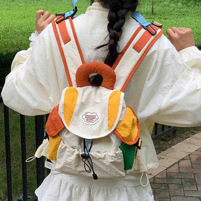 致青春 | 雙肩包女2025新款多巴胺水洗布背包高顏值百搭大學生通勤雙肩背包「665-121」25.08-3