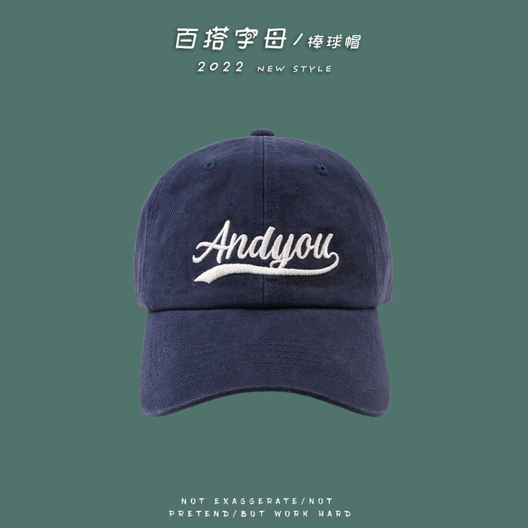 流行帽子 | 時尚刺繡字母棒球帽IG夏季遮陽防曬帽子女情侶出行百搭鴨舌帽「C1106」22.05-1