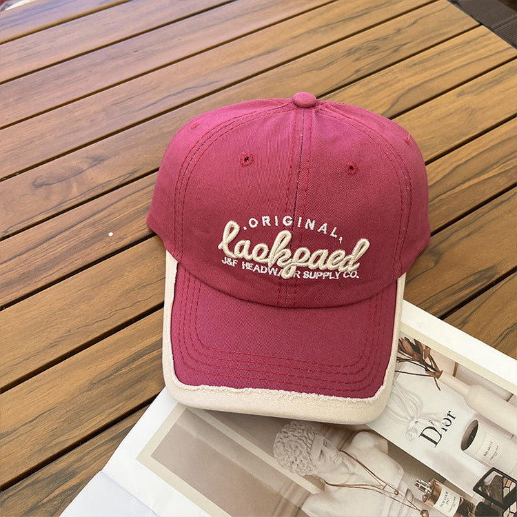 流行帽子|2024年春夏新款棒球帽學生顯臉小休閒遮陽帽百搭時尚軟頂鴨舌帽男「C3592」24.01-2