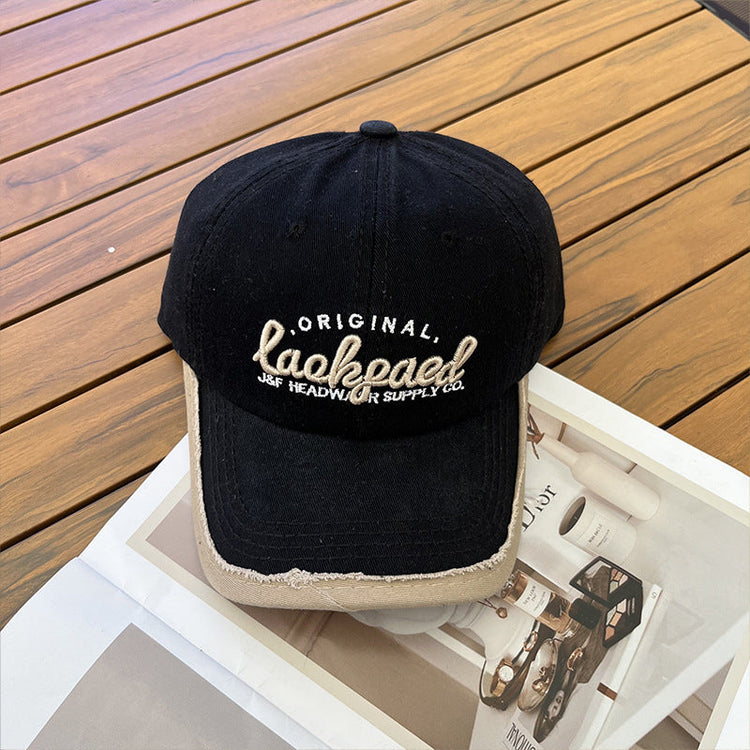 流行帽子|2024年春夏新款棒球帽學生顯臉小休閒遮陽帽百搭時尚軟頂鴨舌帽男「C3592」24.01-2