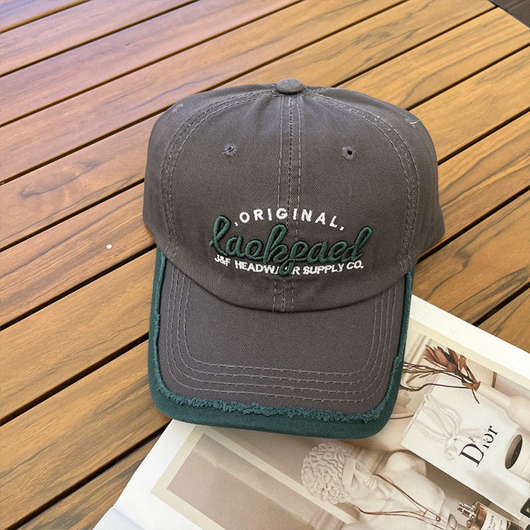 流行帽子|2024年春夏新款棒球帽學生顯臉小休閒遮陽帽百搭時尚軟頂鴨舌帽男「C3592」24.01-2