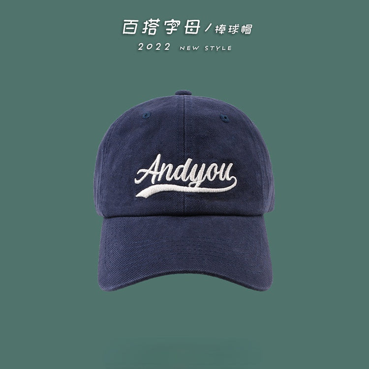 流行帽子 | 時尚刺繡字母棒球帽IG夏季遮陽防曬帽子女情侶出行百搭鴨舌帽「C1106」22.05-1
