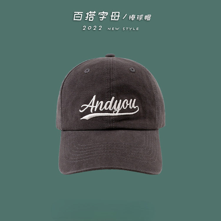 流行帽子 | 時尚刺繡字母棒球帽IG夏季遮陽防曬帽子女情侶出行百搭鴨舌帽「C1106」22.05-1