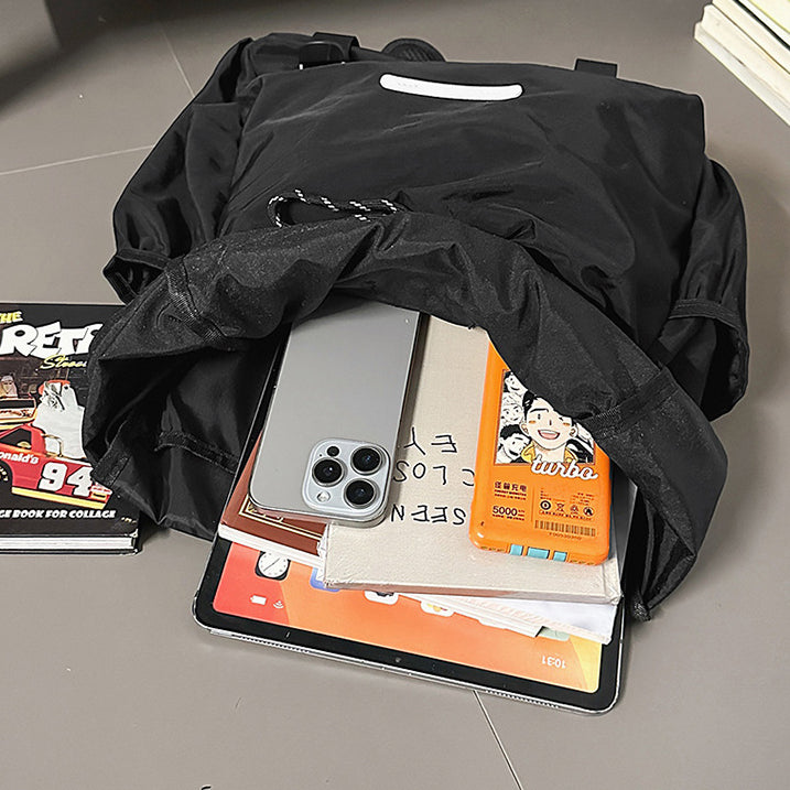 致青春 | 大學生運動戶外情侶旅行背包2025新款抽繩復古雙肩包書包「60733-129」25.07-3
