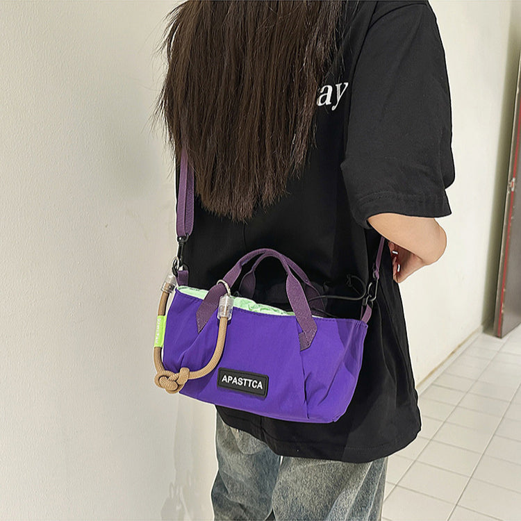致青春｜情侶運動斜挎包簡約休閒男女手提戶外輕便棒球包時尚單肩包批發「294-118」25.08-3