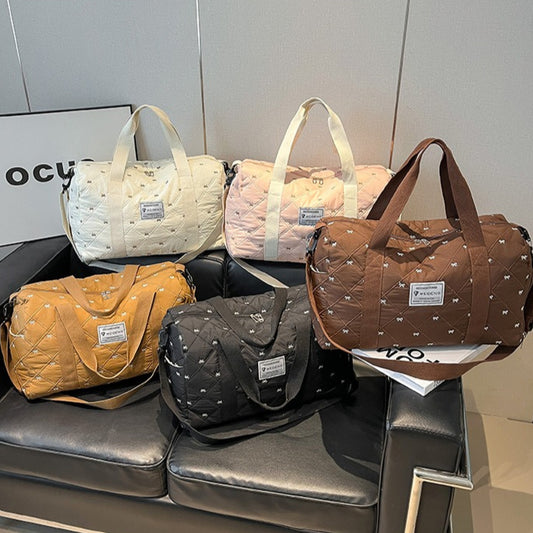 致青春｜大容量輕便手提旅行包女新款套拉桿出差行李包男休閒運動健身包「9108-118」25.11-3