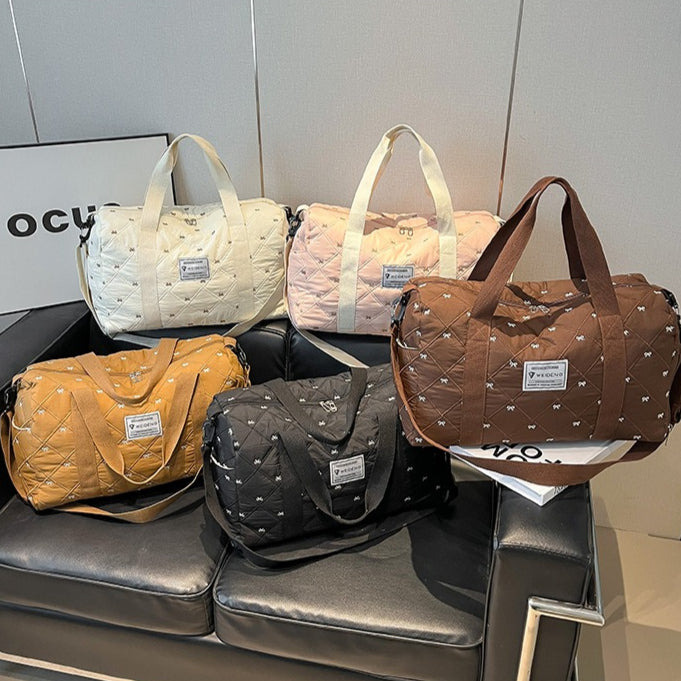 致青春｜大容量輕便手提旅行包女新款套拉桿出差行李包男休閒運動健身包「9108-118」25.11-3