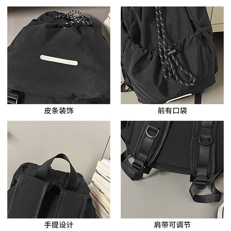 致青春 | 大學生運動戶外情侶旅行背包2025新款抽繩復古雙肩包書包「60733-129」25.07-3