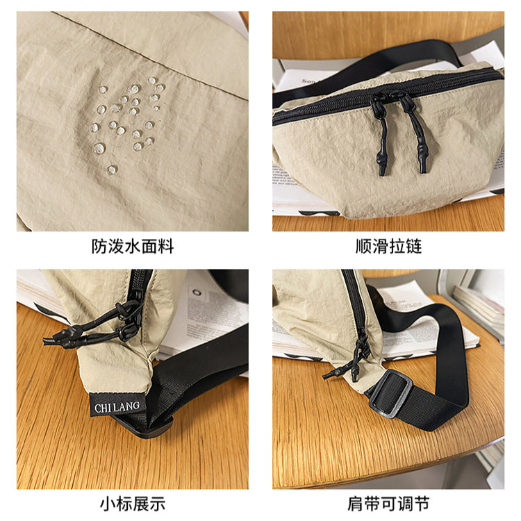 致青春 | 潮酷日系運動胸包男2025新款時尚單肩包通勤騎行遊玩斜挎包「319-114」25.07-4