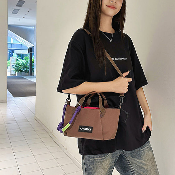 致青春｜情侶運動斜挎包簡約休閒男女手提戶外輕便棒球包時尚單肩包批發「294-118」25.08-3