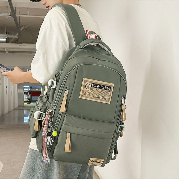 致青春｜書包女國中女生學生背包高中大學生旅行雙肩包大容量休閒百搭雙肩背包「2560-148」25.11-2