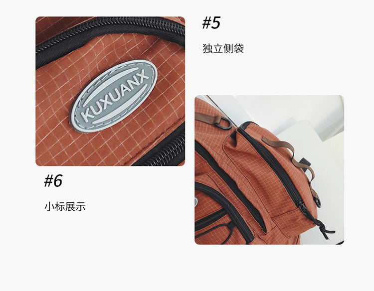 致青春 | 小眾高中生旅遊輕便背包 大容量運動戶外登山雙肩包女學生書包「8241-136」25.08-4