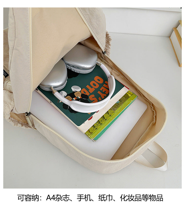 致青春 | 休閒雙肩包時尚2025新款簡約大容量電腦背包國高中大學生書包「1026-130」25.09-2