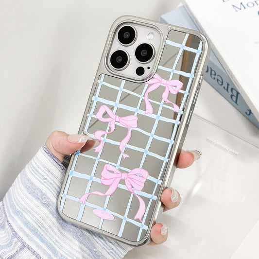 手機殼｜蘋果16手機殼14適用iPhone15韓國ins風磁吸鏡面碳纖紋殼小米「LR1679」25.05-3