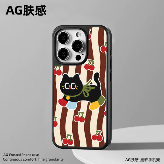 手機殼｜iPhone16手機殼蘋果13Promax磁吸AG磨砂殼14適用15Pro卡通12「WYB0989」25.05-1