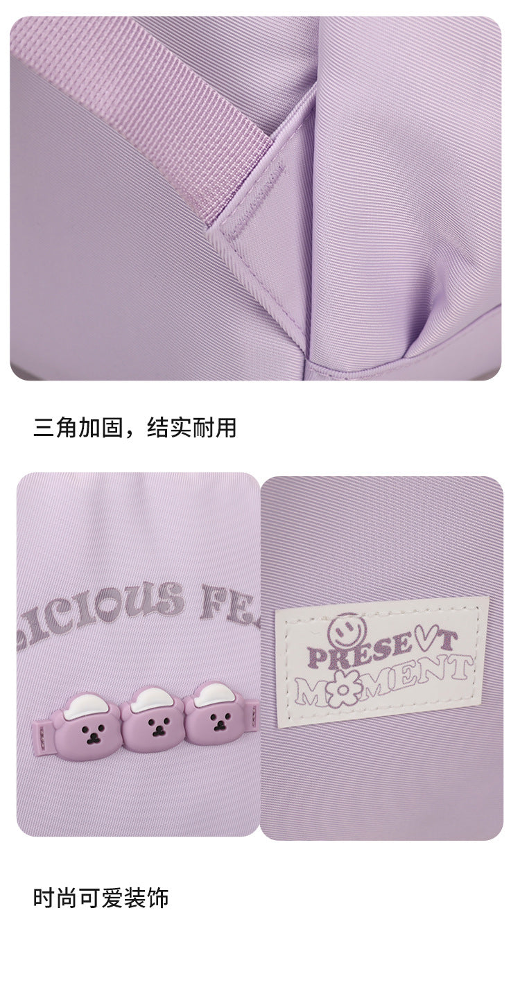 致青春｜新款學生書包女韓版國中女生高中生大容量雙肩包簡約大容量背包「1496-134」25.12-1