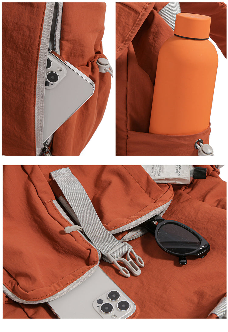 致青春｜戶外雙肩包女2025新款休閒旅遊背包時尚日系大容量上課書包「9779-131」25.11-1