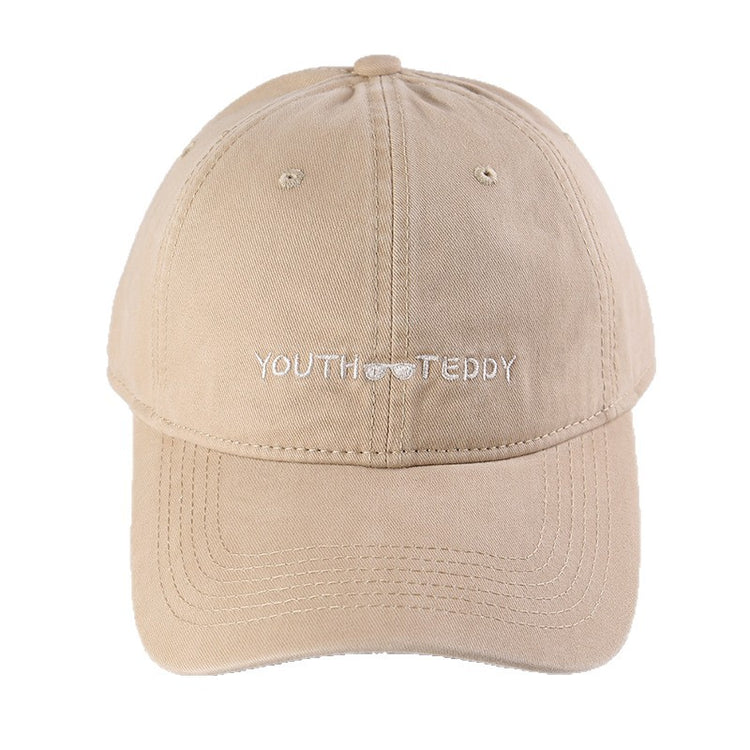 流行帽子｜韓版大頭圍刺繡軟頂帽子女休閒潮牌鴨舌帽情侶街頭顯臉小鴨舌帽男「C5901」25.12-2