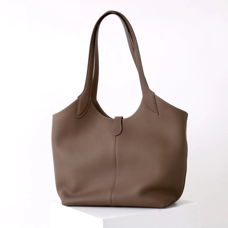 質感真皮｜2025新頭層牛皮大容量手提托特包包女式通勤女款輕奢小眾高級感「OS53018」25.11-4