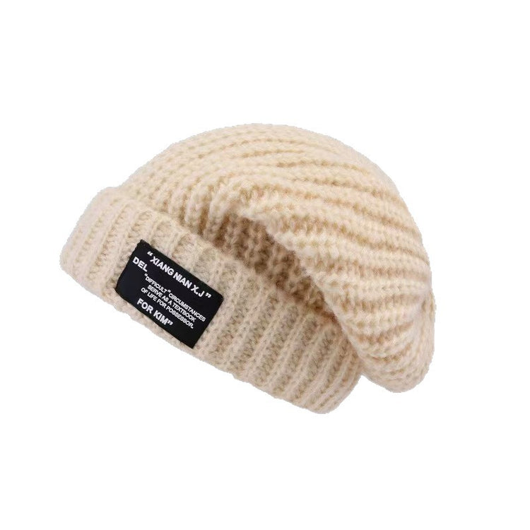 流行帽子｜帽子女秋冬季2025新款顯臉小毛線冷帽保暖護耳針織堆堆帽男大頭圍「C1535」25.11-4