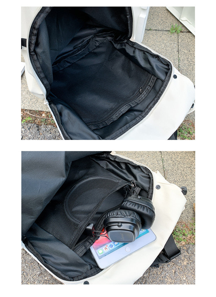 致青春｜多功能斜跨包新款簡約日系工裝郵差包戶外休閒輕便雙肩背包「2607-120」25.12-1