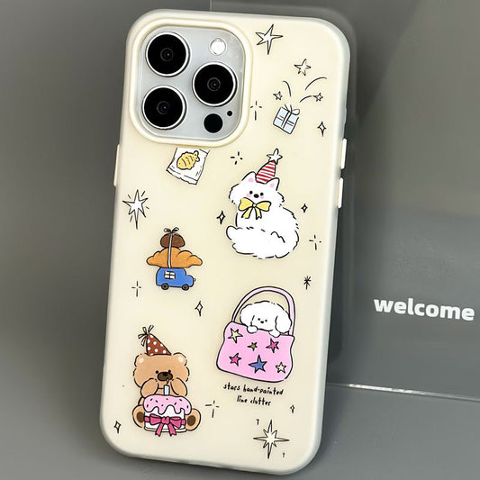 手機殼｜蘋果16膚感果凍15pro手機殼iPhone14promax適用12卡通11批發「LR1145」24.11-1