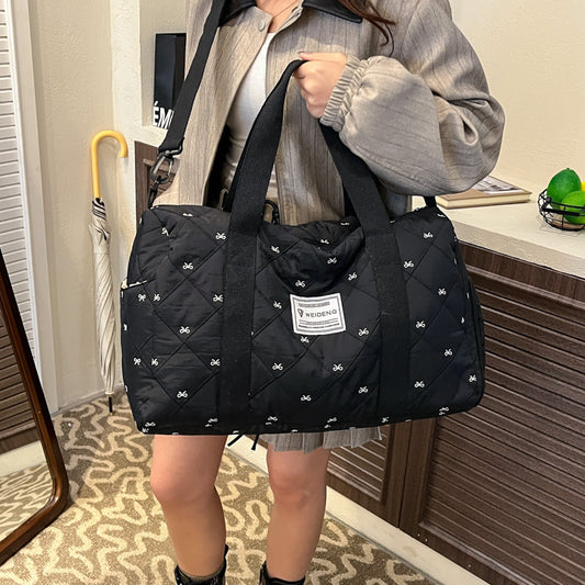 致青春｜大容量輕便手提旅行包女新款套拉桿出差行李包男休閒運動健身包「9108-118」25.11-3