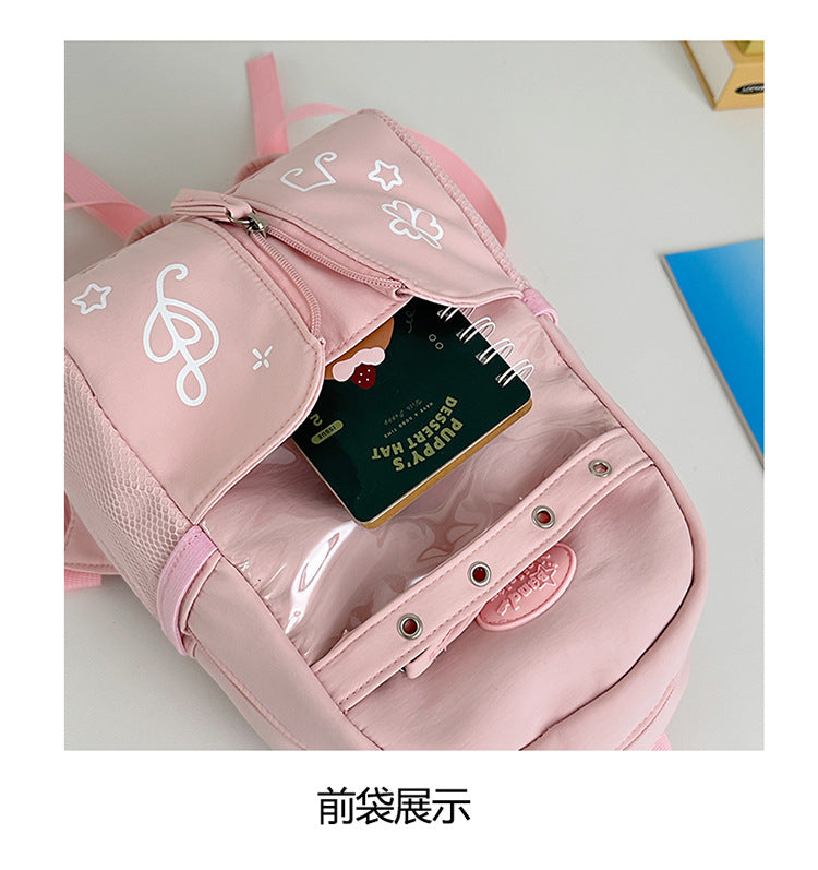 致青春 | 新款書包工裝風小眾刺繡小學生雙肩包學院大容量中學生背包「8012-128」25.07-2