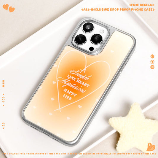 手機殼｜iPhone14手機殼17Pro蘋果16適用ins風華為PURA80電鍍銀邊滴膠「LR1983」25.09-3
