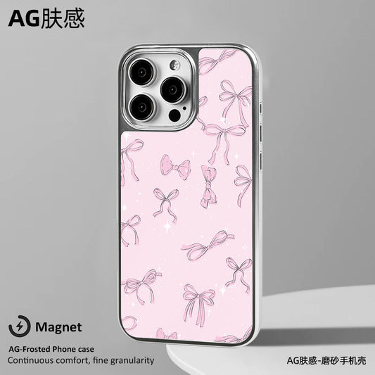 手機殼｜蘋果16手機殼磁吸AG磨砂殼ins風13Promax適用iPhone14小米15「LR1411」25.05-2