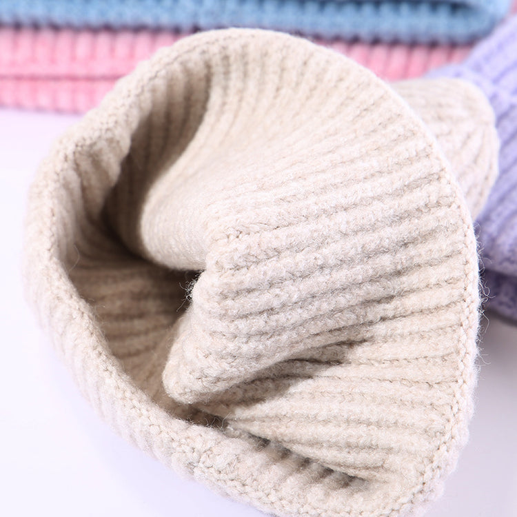 流行帽子｜韓版針織帽子秋冬百搭顯臉小保暖毛線帽甜美可愛新款刺繡冷帽男潮「C5742」25.10-4