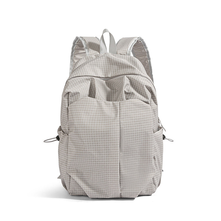 致青春｜新款休閒雙肩包大容量簡約潮酷背包男女中大學生純色書包背包「9776-130」25.11-4