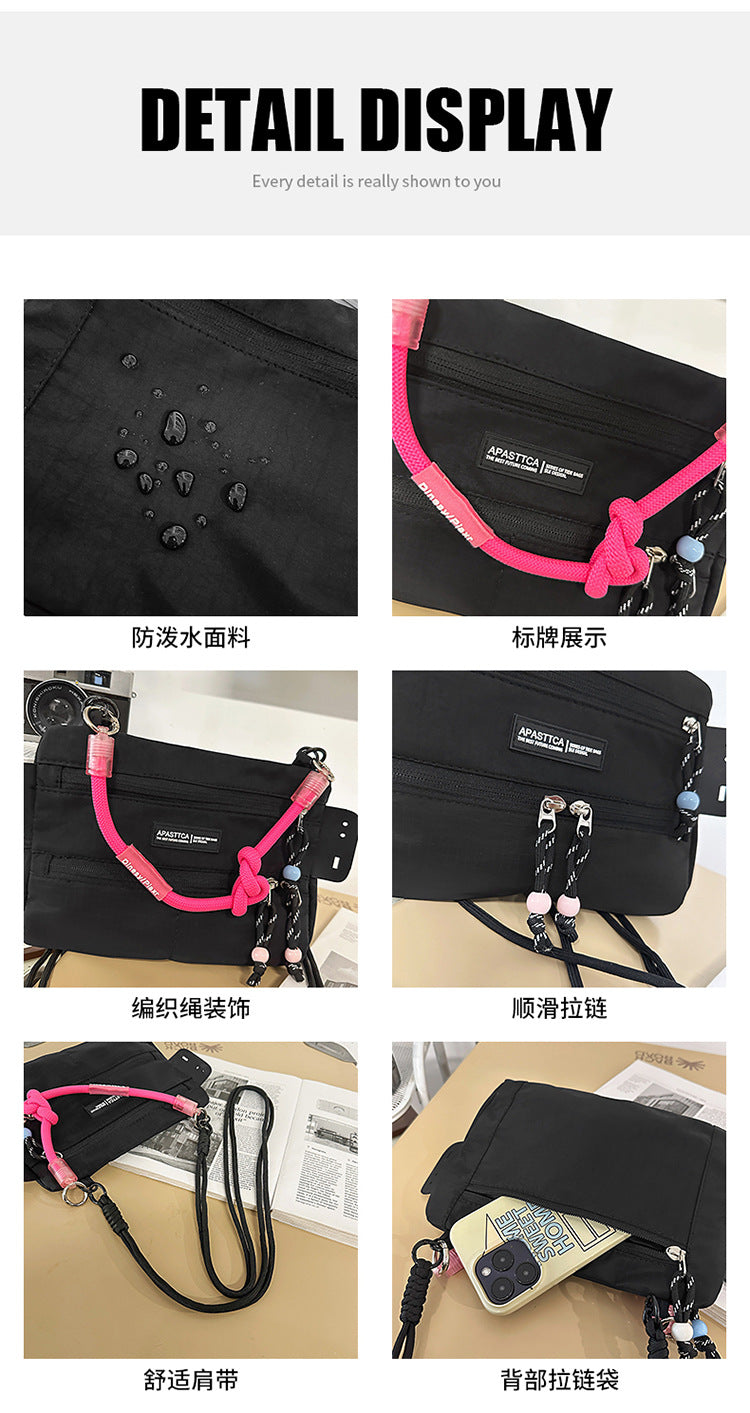 致青春｜時尚百搭單肩包輕便潮流時尚斜挎包戶外運動通勤手機零錢包「303-118」25.11-4