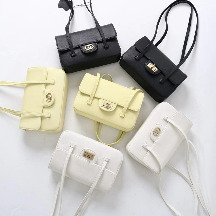 質感真皮｜2025新款球紋頭層牛皮復古小香風jennie同款腋下包小方包單肩包女「X9011 D9012」25.12-1