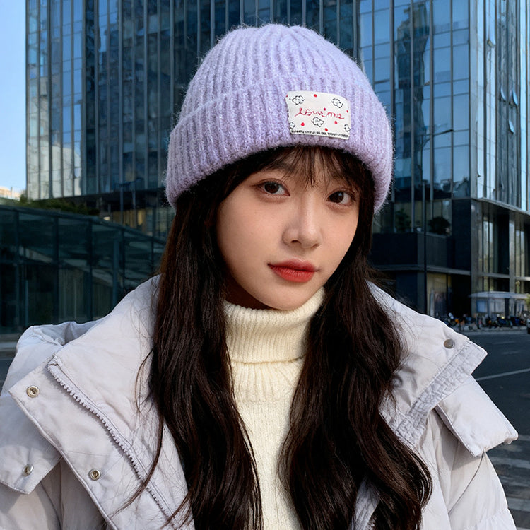 流行帽子｜韓系大頭圍帽子女秋冬加厚保暖針織帽顯臉小護耳毛線帽男包頭冷帽「C5753」25.11-1