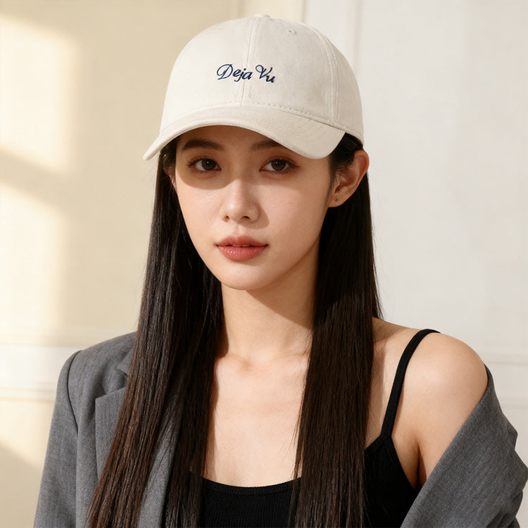 流行帽子｜帽子女2025新款加大加深鴨舌帽學生情侶顯臉小寬帽檐大頭圍棒球帽「C5875」25.12-1