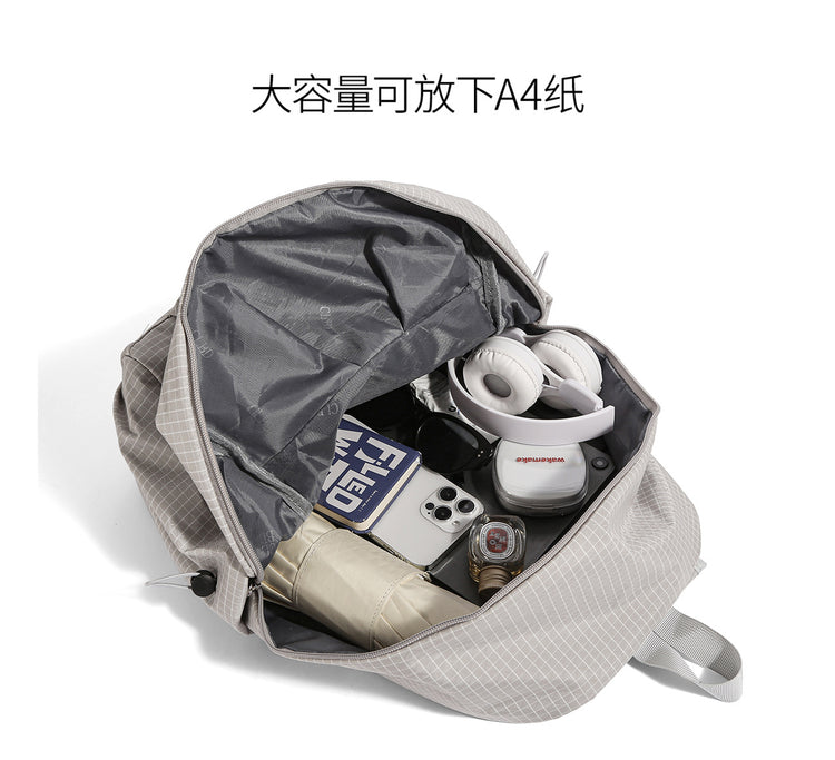 致青春｜新款休閒雙肩包大容量簡約潮酷背包男女中大學生純色書包背包「9776-130」25.11-4