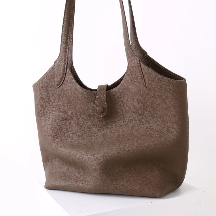 質感真皮｜2025新頭層牛皮大容量手提托特包包女式通勤女款輕奢小眾高級感「OS53018」25.11-4