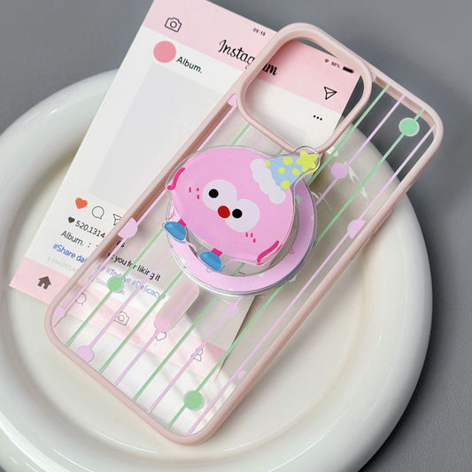 手機殼｜11蘋果15手機殼適用12磁吸支架iPhone14磨砂磁吸13Promax女「LR1074」24.12-2
