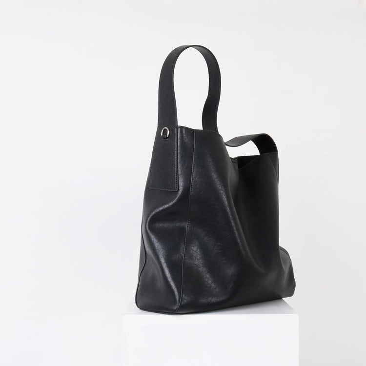 質感真皮｜2025新款高質感軟牛皮慵懶大容量通勤休閒斜挎包托特包時尚單肩腋下包「OS83316」25.10-4